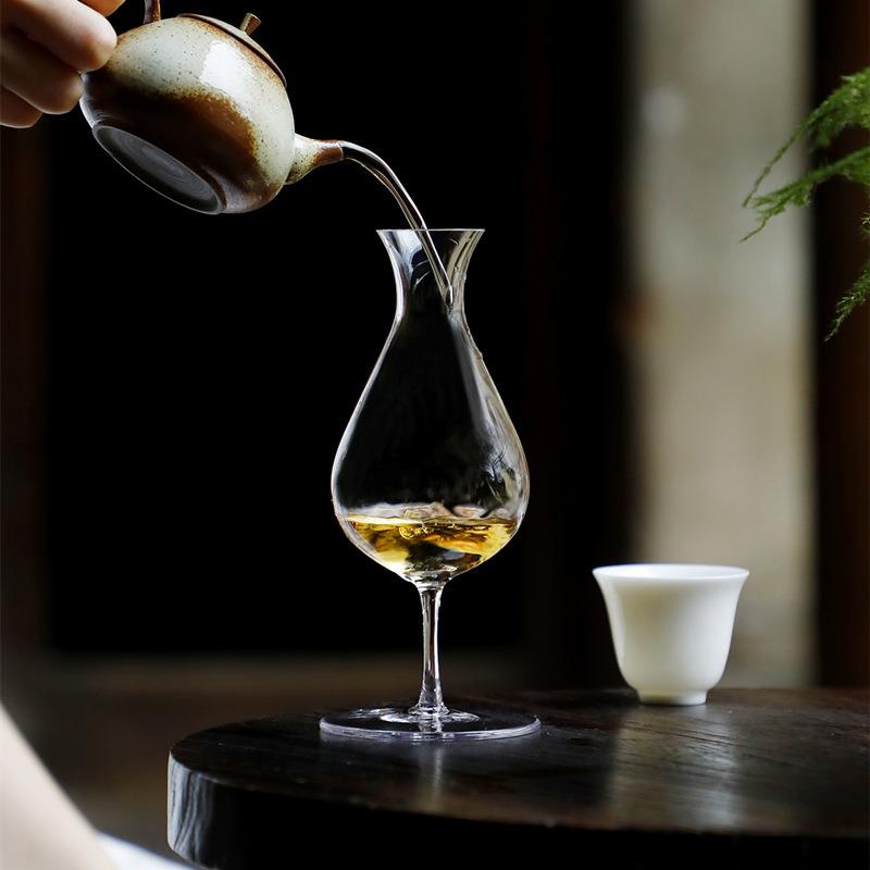 含苞分茶器耐热玻璃绿茶器高脚匀杯创意公道杯家用醒酒器茶海茶具