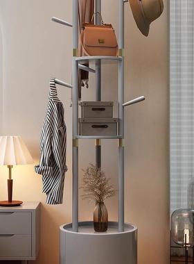 实木衣帽架地卧家用简约现代48089挂衣置落架房间不占室地物架立