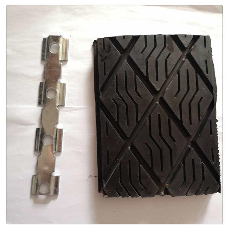 滚筒包胶插片    皮带机头轮插片   长度1830包胶插片