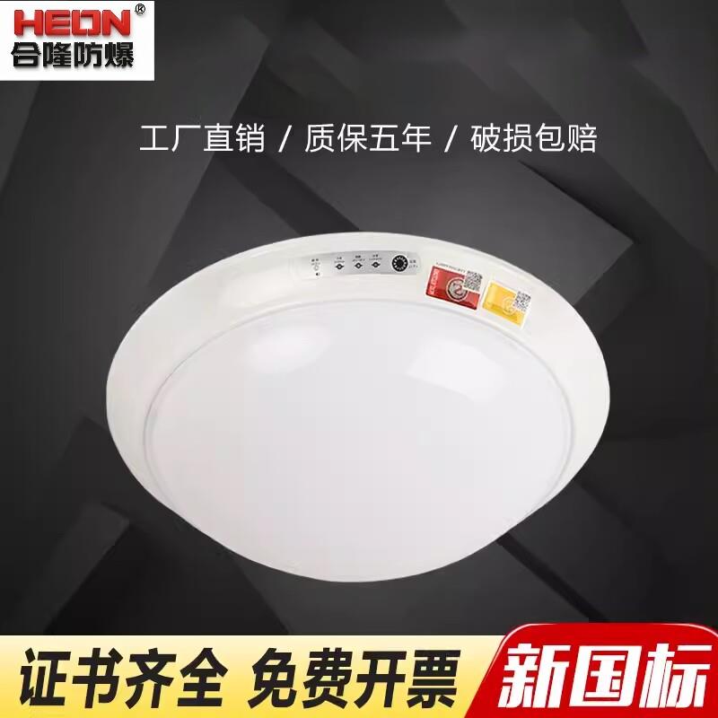 合隆防爆科技应急吸顶灯声控人体感应灯楼道商场停电消防应急照明