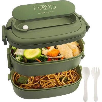 Lunch Box Leakproof Bento Box for Kids Adults Cutlery Set Be