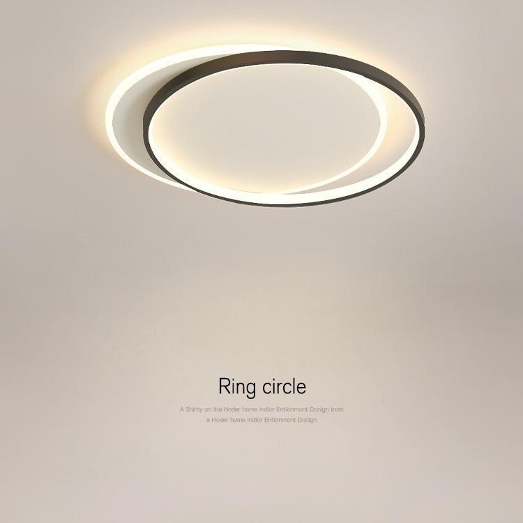 极简卧室吸顶灯现代简约北欧创意房间主灯led设计感书房睡房灯具