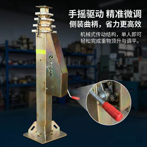 多节伸缩承重杆手动升降桅杆照明监控手摇升降立杆可升降路灯立杆