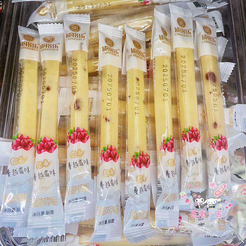 成格乐奶干奶果蔓越莓牛奶条内蒙特产儿童休闲奶酪办公室解馋零食