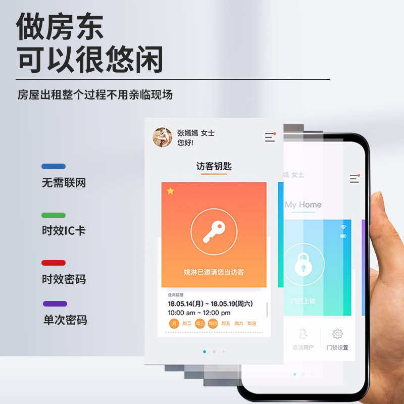 公寓防盗门锁刷卡锁通用型智能套装宾馆酒店木门ic民宿磁卡感应锁,基础建材,庭院智能锁,淘宝优惠券,粉丝福利购,淘宝优惠卷