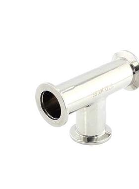 不锈钢KF快三通3装07514空异径真O法兰卡箍IS卡盘KF10 16 25 40