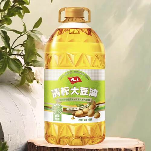 九三清榨大豆油5L 非转基因 物理压榨 一级大豆油 原厂正品新日期