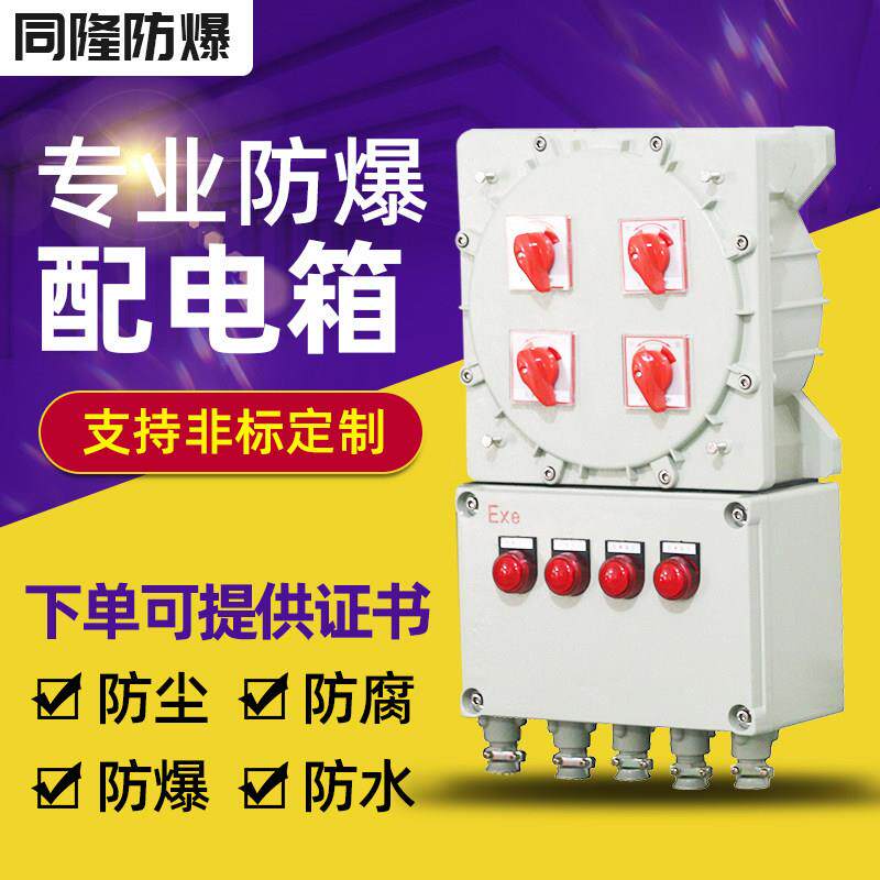 防爆动力照明控制箱防爆定制接线箱断路器变频器操作检修箱配电箱