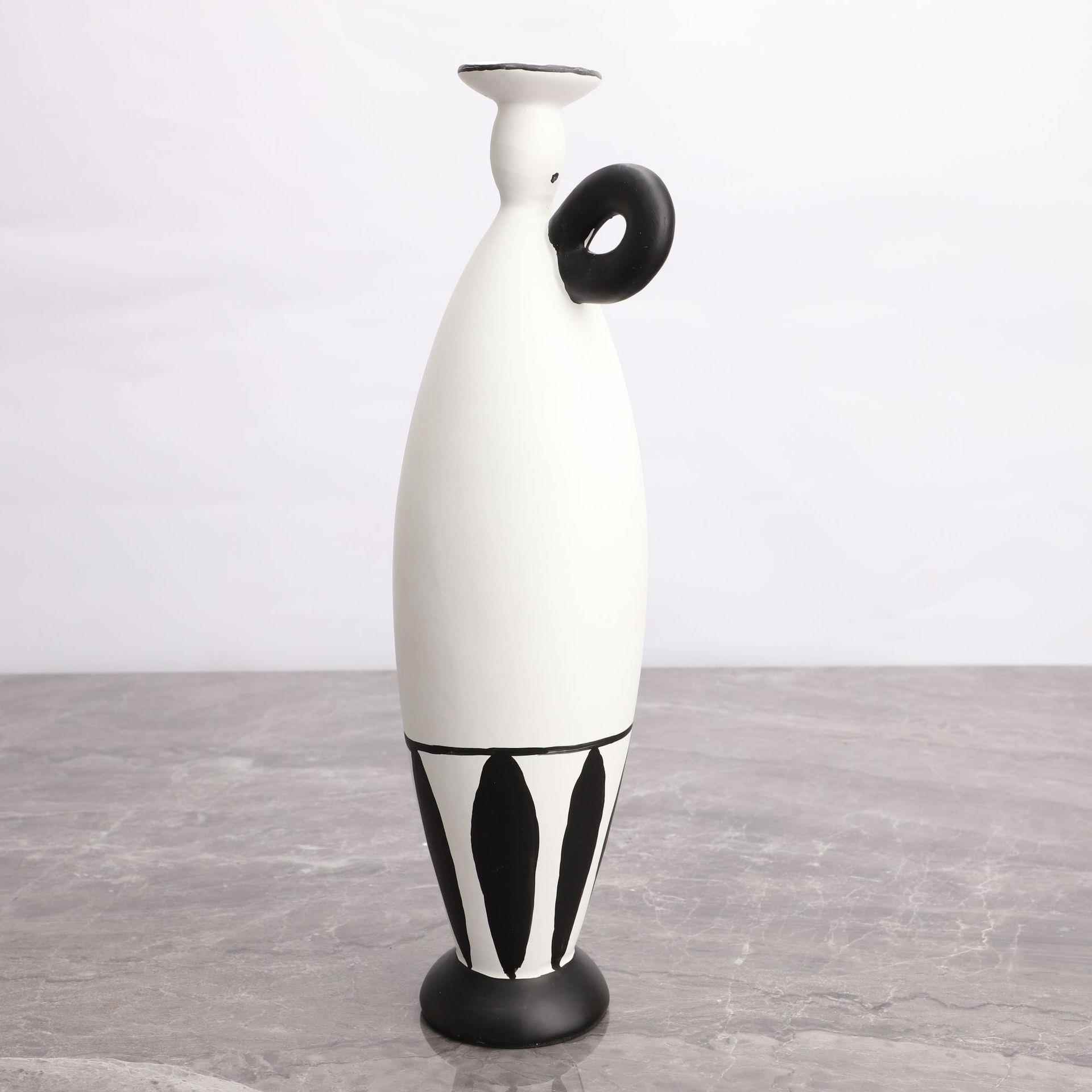 新中式葫形插花花器树脂摆件样板间电视柜酒店客厅茶几家居装饰品