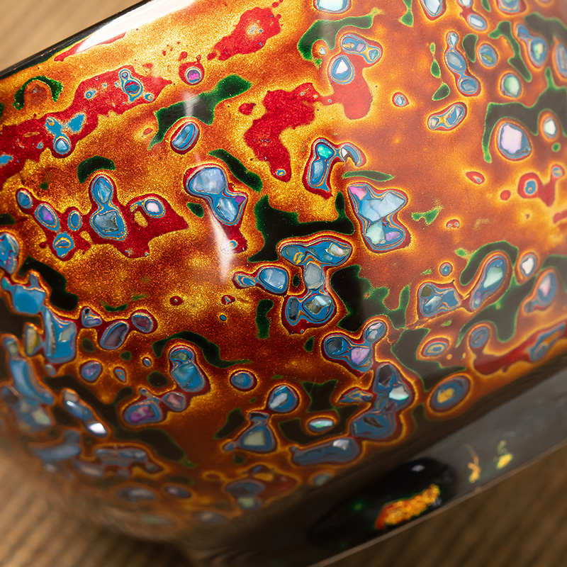 福州天然大漆红柚主人杯黑釉单杯陶瓷杯个人专用品茗杯功夫茶具