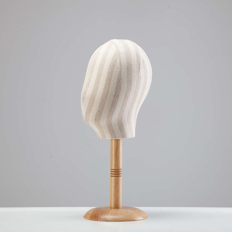 服装店帽架帽托假发架家用复古实木帽托橱窗陈列帽子头模展示架子