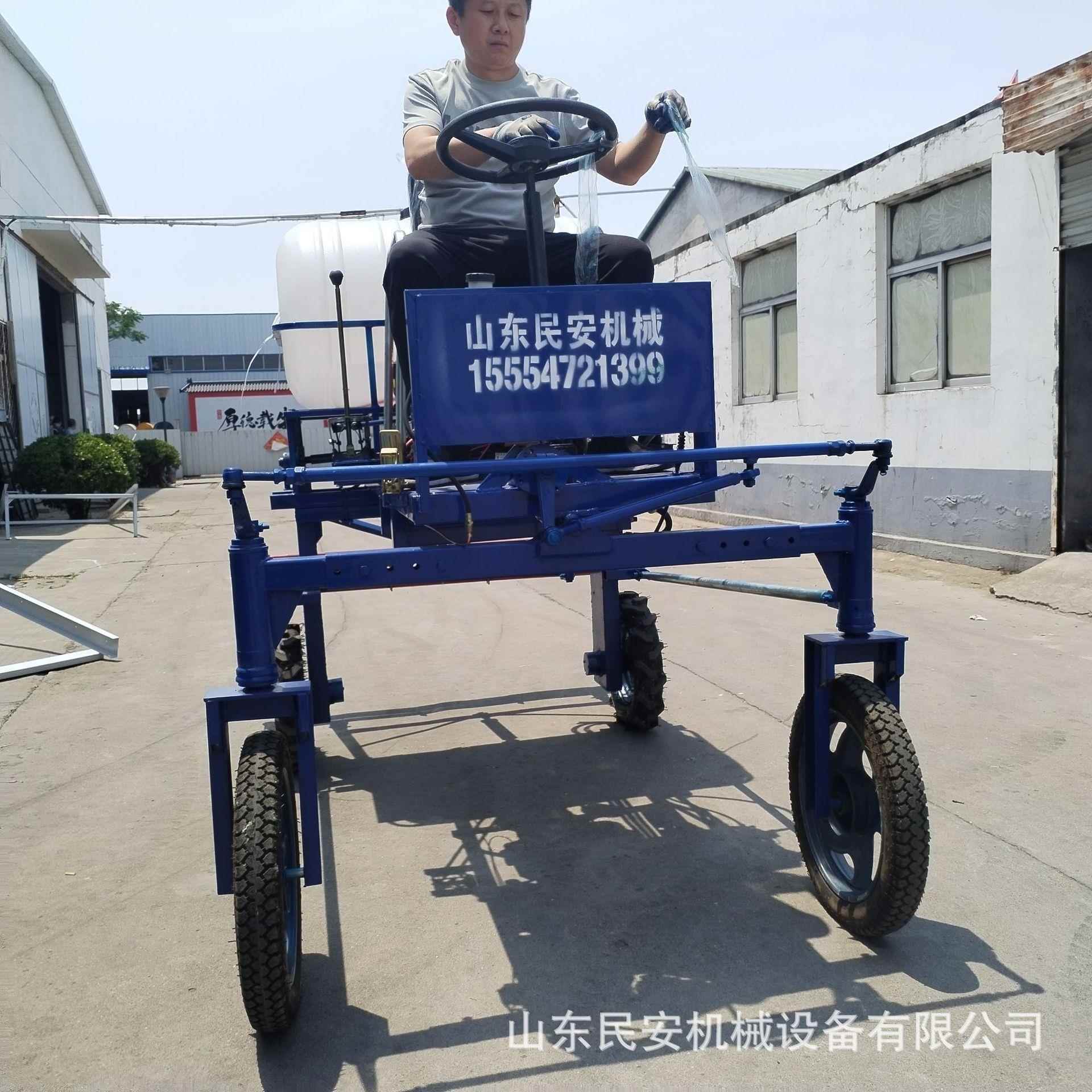 玉米小麦高喷机 三雾轮柴油打架药机 用TTP自走式四轮打药农机