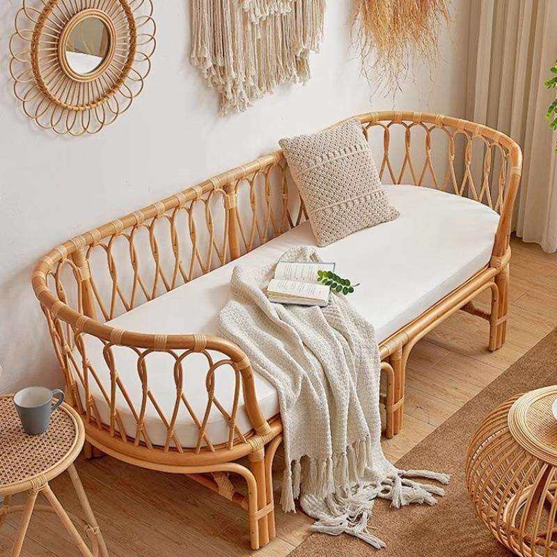 藤编沙发庭院三人双人藤椅休闲沙发小户型组合客厅阳台民宿简约椅