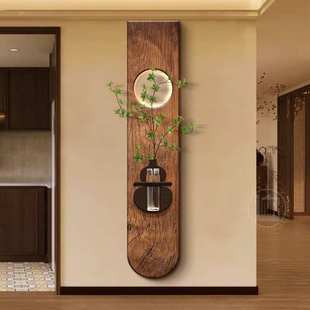 中古风玄关装 饰画客厅复古走廊过道壁画高级感水培绿植墙面挂画