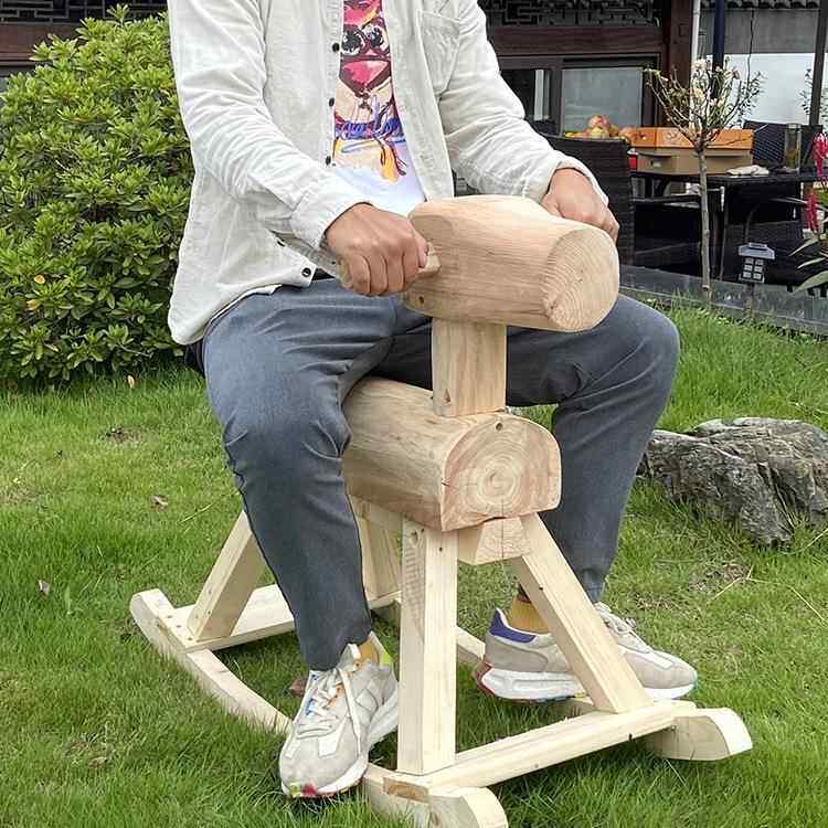 防腐实木摇儿马化木摇111摇椅成人民宿装饰童w幼儿园户碳外玩具木