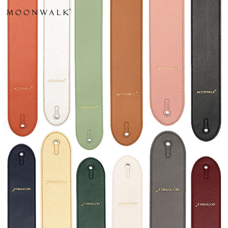 MOONWALK青春系列摇滚金属电吉他贝斯箱琴背带皮质民谣木吉他背带