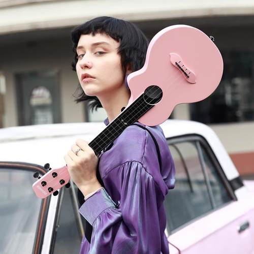 高档DONN唐农尤克里初学者 女生款乌克丽丽儿童R小吉他里 初学E入