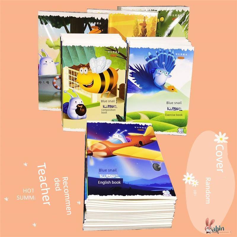 蓝蜗牛英语作业练习本本子作文本A5B5条格本小学生本子数学语文本ab