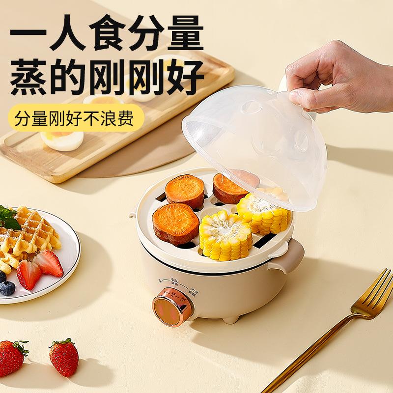 新款直销多功能煮蛋器小型迷你家用自动断电鸡蛋羹多层蒸蛋器宿舍