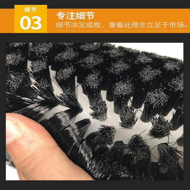 厂家工业尼龙毛刷辊清洗脱皮抛光硬毛除尘纺织刷辊毛刷轮滚筒刷子