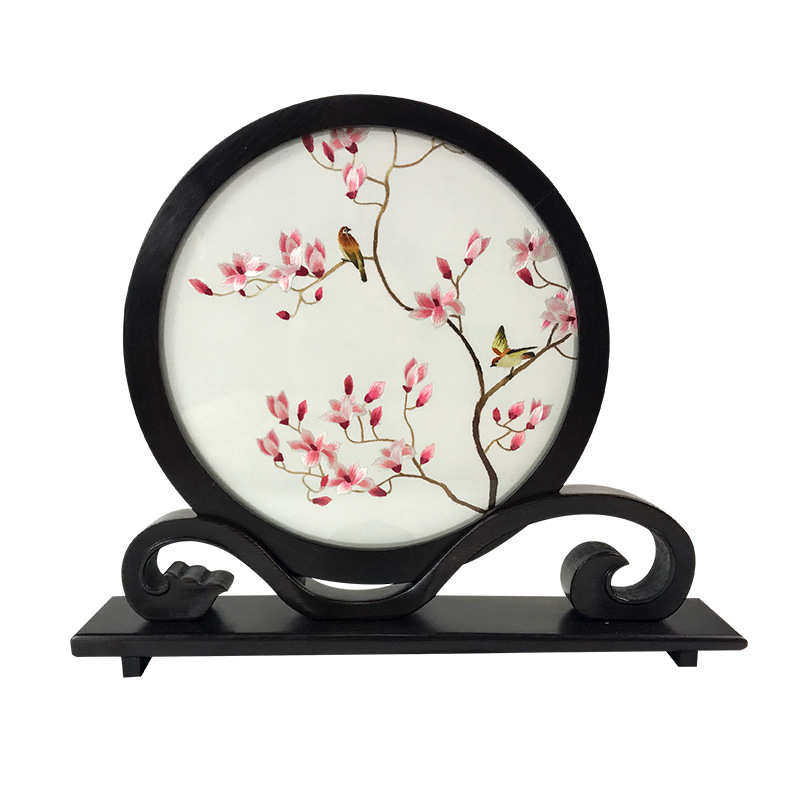 苏绣手工双面刺绣古风摆件 客厅卧室小屏风 可来图绣面屏框,住宅家具,布艺,淘宝优惠券,粉丝福利购,淘宝优惠卷