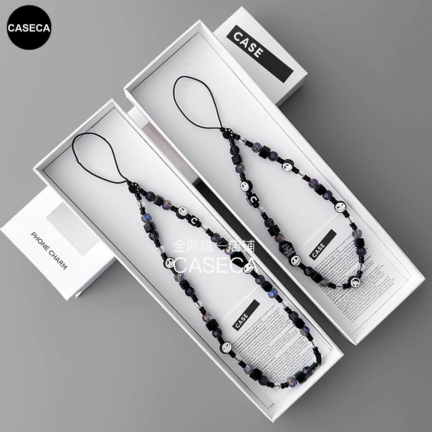 手机挂绳杰克斯珍珠精致高级感时尚多巴胺小众女串珠手腕绳带垫片