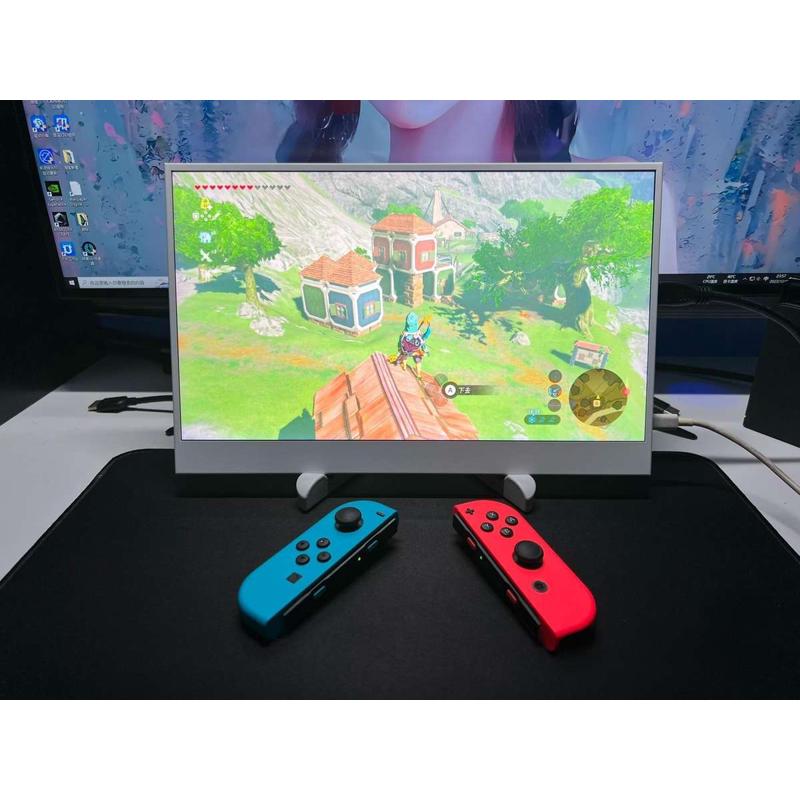 QLED便携显示器13.3寸1080P显示器switch外接屏电脑副屏竖屏白色