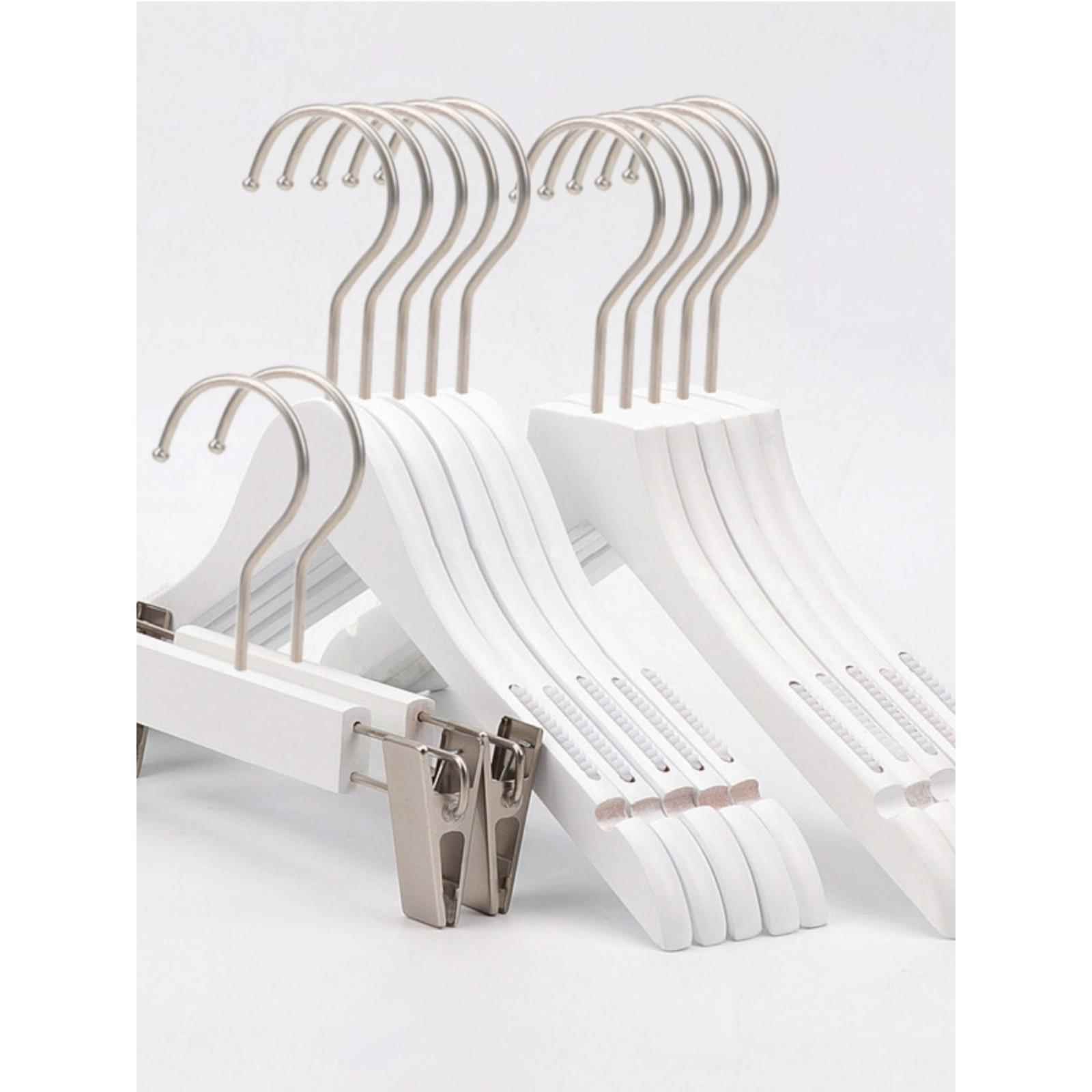 正品LOG架O服装店用衣女装店儿童装纯白色实木木质撑家用木专头衣