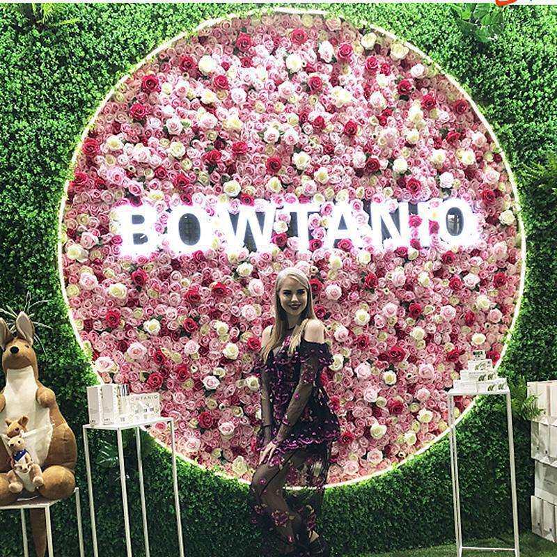 植物墙 婚庆玫瑰花墙 墙壁装饰花排成品花朵墙背景网红墙付熔