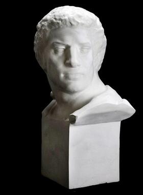 艺伯乐石膏像82cm布鲁图石膏头像胸像美术用品石膏教具雕塑摆件