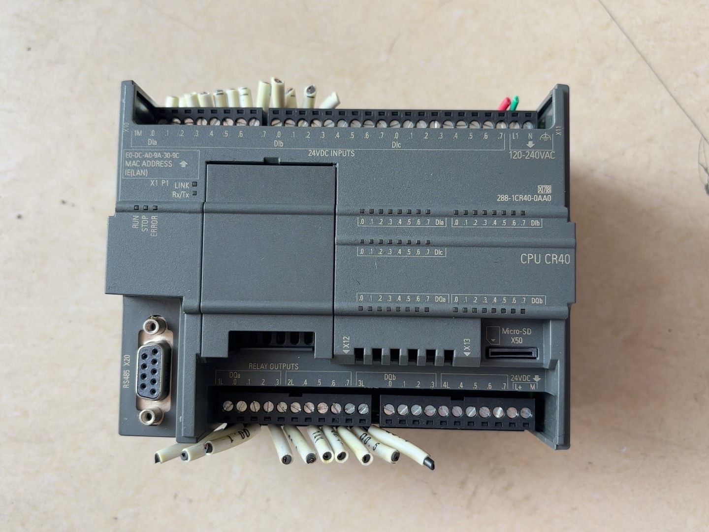 西门子S7-200 SMART CPU CR40，型号6ES