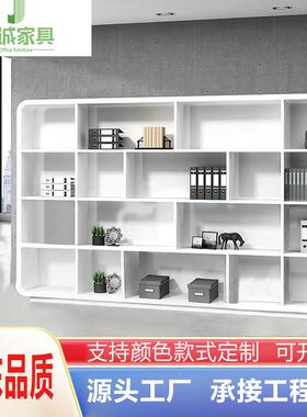 资料柜装饰柜简约现代书柜白色烤漆文件柜档案柜储物柜子收纳