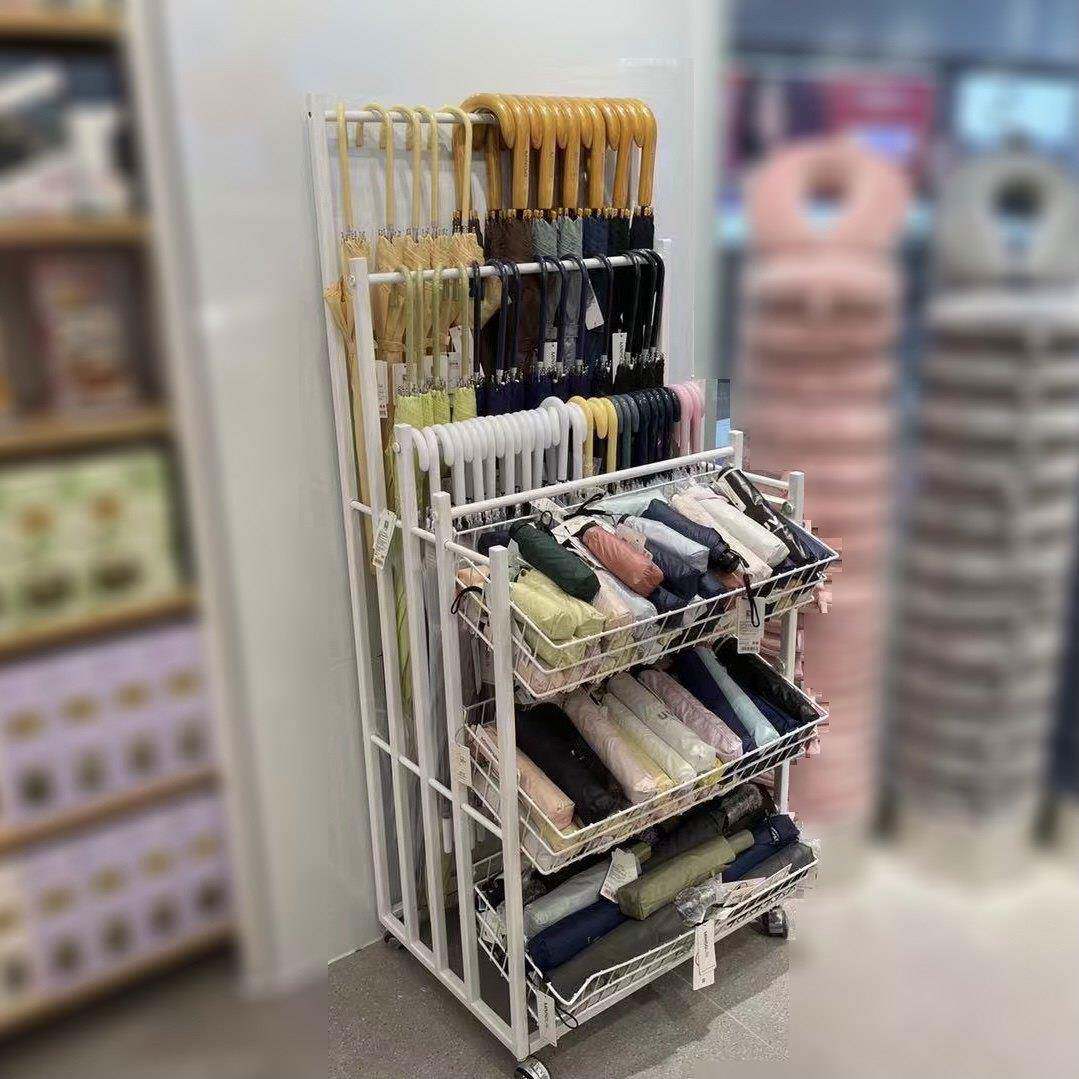 名创同款雨伞展示架精品店短雨伞陈列架超市皮带置物架商用小货架