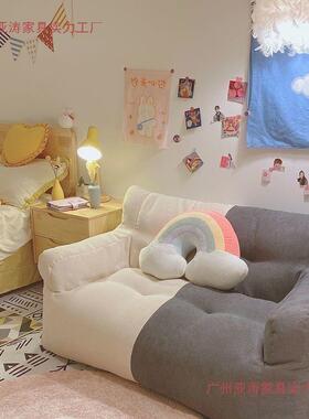 懒人沙发榻榻卧米躺可寝室懒椅人客厅休闲沙发EGS小户型可豆袋小