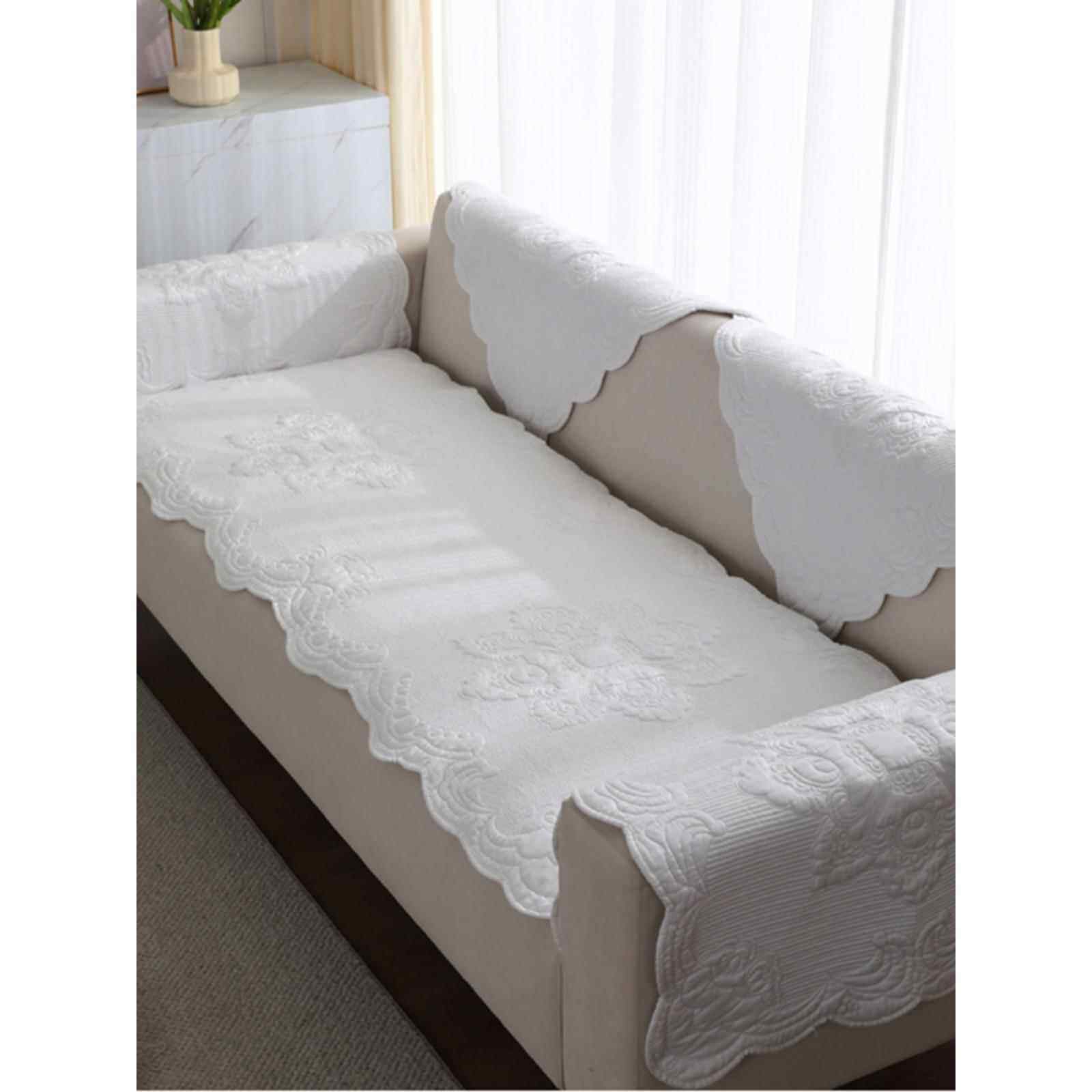 韩国高档欧式沙发垫四季通用客厅纯色简约防滑沙发巾靠背巾坐垫罩