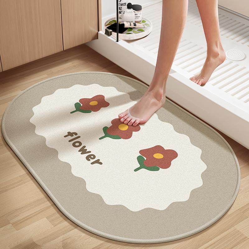 吸水防滑浴室地垫化妆室矽藻泥厕所专用地毯门口洗手间脚垫子速干,居家布艺,家用脚垫,淘宝优惠券,粉丝福利购,淘宝优惠卷