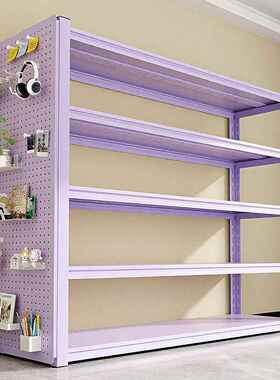 围栏货见详情架家多层地置物架钢衣帽架落阳用台仓储地下室储物制