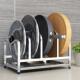 304不锈钢锅盖置物架坐式 台面砧板架子厨房案板架家用菜板收纳层