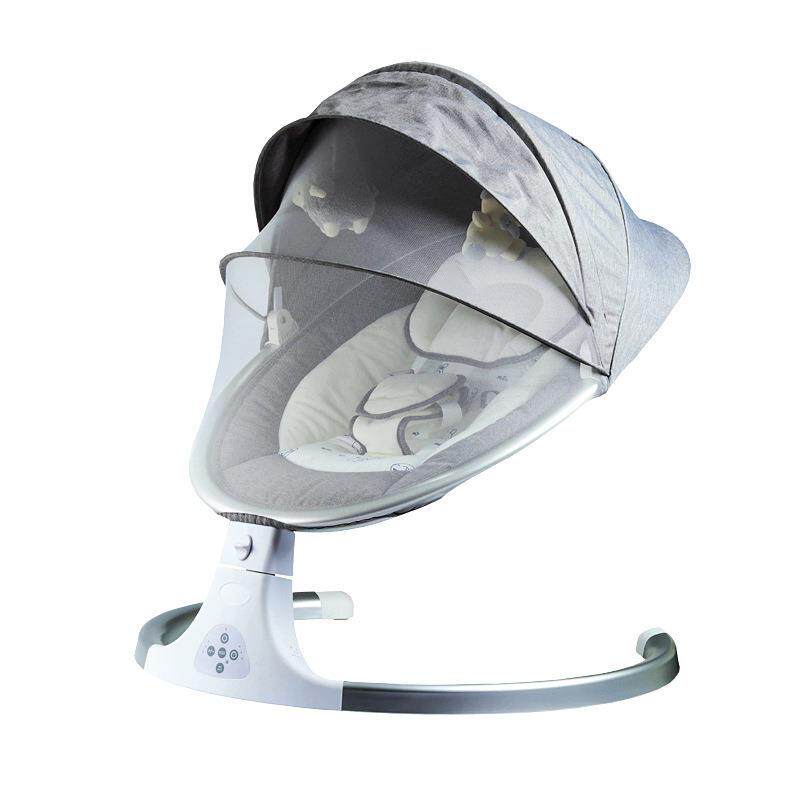 婴儿摇摇椅宝宝哄睡躺椅带娃新生儿摇摇床哄娃推车电动摇篮安抚椅