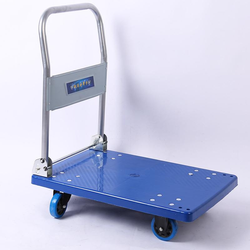 厂家头静音折叠手推车拉货加厚钢材板车货仓推搬运平手拉小ZCV源