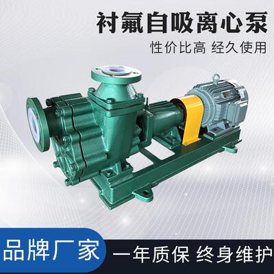 化工泵厂家直销耐酸碱氟塑料自吸泵衬氟自吸离心泵40FZB-30L