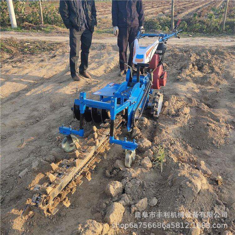 小型手扶式链条开沟机地埋线管道挖沟开槽机果园链条式挖沟机