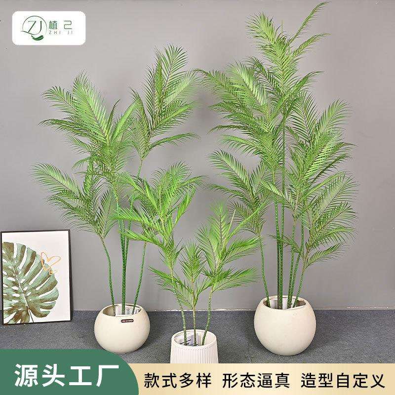 仿真绿植迷你葵 散尾葵室内客厅大型落地植物造景装饰假树迷你葵