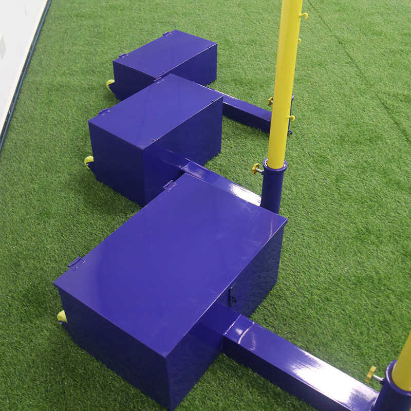 八合一多功能球柱 便携式羽毛球网架排球柱可调节高度多用柱