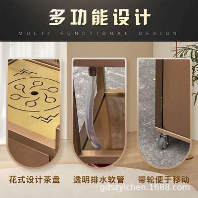 酒楼茶餐厅高档茶水车茶水柜可移动不锈钢酒水车服务车点心车茶台