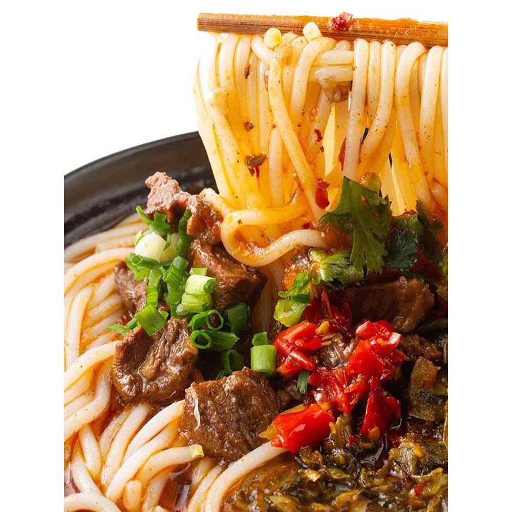 常德红烧牛肉面晋城辣牛肉米粉免煮速溶早餐桃园鲜湿米粉