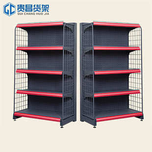 广西超市货架便利店货架双面货架端头架顶头架含侧网端头商品展架