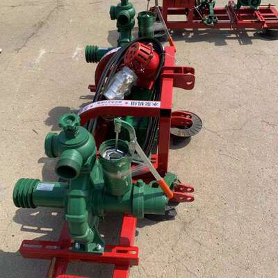 柴油动力4寸高压蜗壳式高压泵电启动柴油离心泵4寸高扬喷灌泵