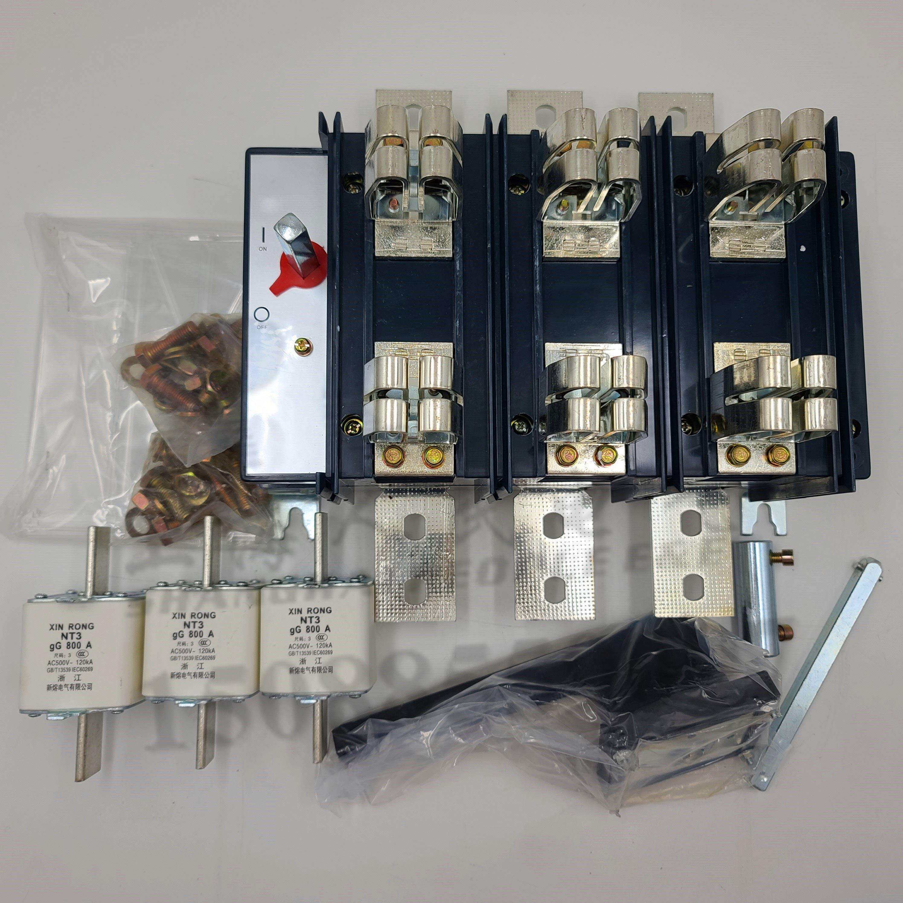 上海人民电气HH15(QSA)-800/3 QSA 800A隔离开 关熔断器组含熔断