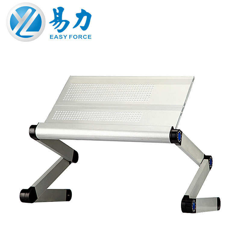 散热 床上  站立电脑桌折叠小桌子铝合金电脑桌带电脑新款笔记本